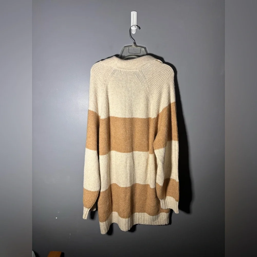 American Eagle Collared Striped Sweater Mini Dress Womens Size Large - Picture 3 of 6